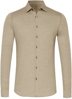 Desoto Overhemd Strijkvrij Kent Melange Beige - 3XL,L,M,S,XL