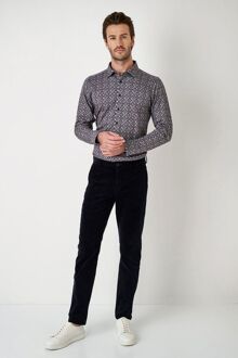 Desoto Overhemd Timeless Elegance Print Donkerblauw - XL