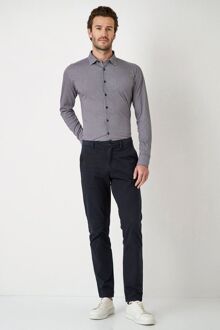 Desoto Overhemd Timeless Elegance Print Donkerblauw