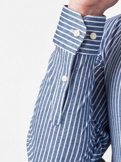 Desoto Overhemd Twill Stripe Blauw - 3XL,L,M,S,XL,XXL