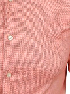 Desoto Short Sleeve Oxford Optics Overhemd Apricot Roze - 3XL,L,M,S,XL,XXL