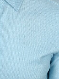 Desoto Short Sleeve Oxford Optics Overhemd Aqua Blauw Lichtblauw - 3XL,L,M,S,XL,XXL