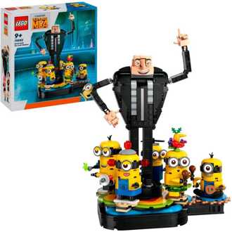 Despicable Me Brick-Built Gru and Minions Toy Set 75582