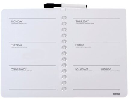 Desq Planbord Desq week 28x40cm magnetisch