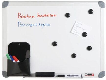 Desq Whiteboard Desq 45x60cm in kunststof draagtas Wit