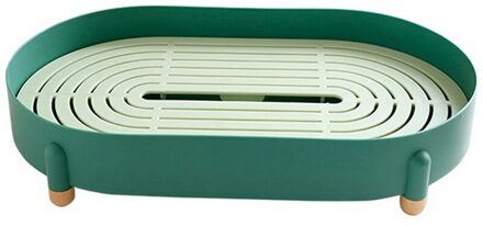 Dessert Opbergvak Verwijderbare Plank Opbergrek Thuis Organisator Keuken Tool Voor Thee Fruit Cookies groen