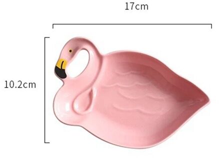 Dessert Vruchten Plaat Slakom Originaliteit Thee Ontbijt Disc Xmas Creatieve Flamingo Ceramica Gerechten Servies