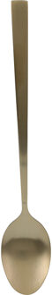Dessertlepels - 4x - goud - RVS - 18 cm