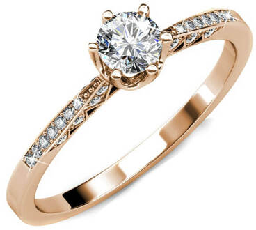 Destiny Ring - Roségoud en kristal - maat