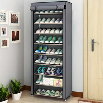Detachable Dustproof Nonwoven Fabric Shoe Cabinet Multilayer Shoe Rack Home Standing Space-saving Stand Holder Shoes Organizer