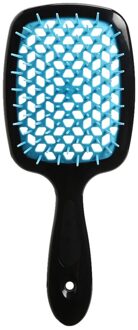 Detangling Borstel Hoofdhuid Massage Haar Kam Detangling Borstel Voor Krullend Haar Borstel Ontklitter Haarborstel Vrouwen Mannen Salon Styling blauw