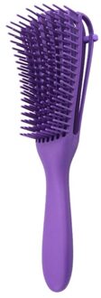 Detangling Brush Ontklitter Borstel Haar Borstel Kam Voor Natuurlijke Krullend Dik Haar Paars