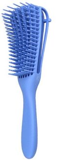 Detangling Hair Brush Scalp Massager Kam Detangling Borstel Voor Krullend Haar Borstel Anti-Tie Knoop Ontklitter Haarborstel Head Massager blauw