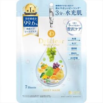 Detclear Bright & Peel Sheet Mask 7 pcs