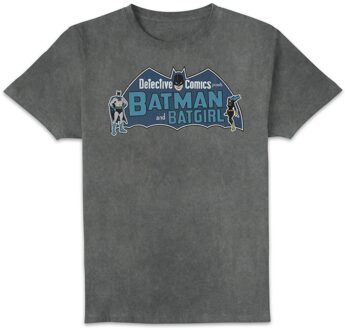 Detective Comics Presents Batman Unisex T-Shirt - Black Acid Wash - S