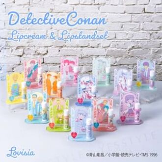 Detective Conan Lip Cream & Lip Stand Set Conan & Kid