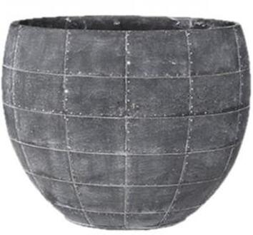 Detroit earth planter 29x16x24 cm Grey bloempot ovaal binnen