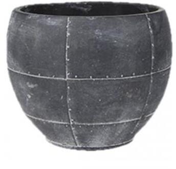 Detroit earth pot 18x18x14 cm Grey bloempot binnen