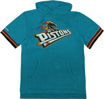 Detroit Pistons NBA French Terry Heren Hooded T-shirt Turquoise - XS