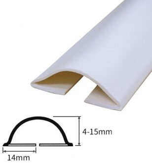 Deur Bodem Guard Seal Strip Draft Stopper Geluidsisolatie Wind Blocker Beschermen wit