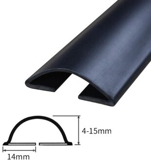 Deur Bodem Guard Seal Strip Draft Stopper Geluidsisolatie Wind Blocker Beschermen zwart
