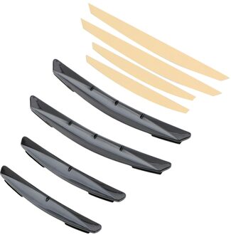 Deur Edge Guards Anti-Collision Lijm Scratch Protector 4 Stks/set Trim Molding Protection Strip Auto Sticker zwart