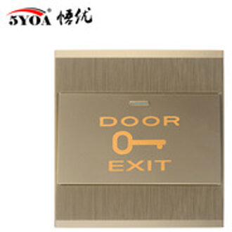 Deur Exit Switch Drukknop COM GEEN NC pins Schakelaars met koper materiaal voor Deurslot Toegangscontrole systeem
