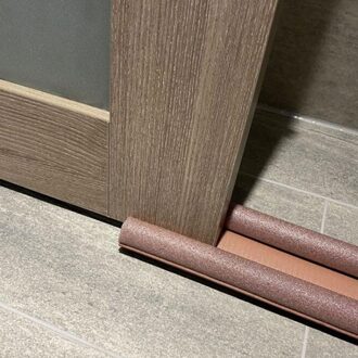 Deur Scheuren En Deur Bodem Afdichting Strips Sound-Proof Deur En Raam Kloof Lijm Strips Wind-Proof En warmte-Proof Sticker bruin