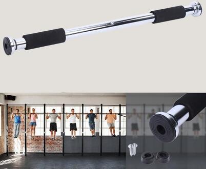Deur Stalen Horizontale Bar 100kg Belasting Indoor Pull Up Gym Fitness Training Horizontale Bar Deur Frame Training Met Spons handvat