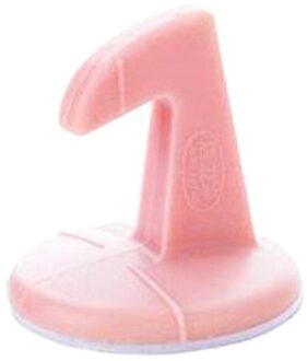 Deur Stopper Siliconen Deurslot Beschermende Pad Anti-Collision Stop Deur Protector Tope Puerta Suelo Multifunctioal Deur Houder roze