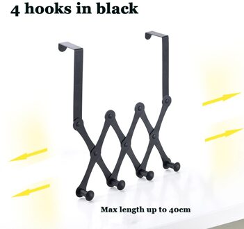 Deur Terug Opknoping Telescopische Haak Telescopische Opvouwbare Haak Kleerhanger Diamant-Vormige Deur Terug Muur Opknoping Kapstok Handtas 04-1