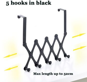 Deur Terug Opknoping Telescopische Haak Telescopische Opvouwbare Haak Kleerhanger Diamant-Vormige Deur Terug Muur Opknoping Kapstok Handtas 05-1