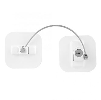 Deur Venster Restrictor Kinderen Veiligheidsslot Bescherming Limiter Kind Veiligheid Beschermende Kabelslot Voor Meubels wit