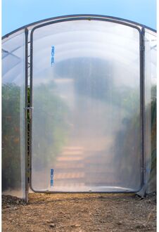 Deur Voor Tunnelkas Richel 450cm Transparant Staal