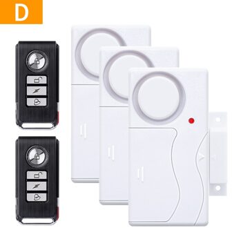 Deur Window Entry Beveiliging Abs Draadloze Afstandsbediening Alarmsysteem Magnetische Sensor Deur Sensor Systeem Home Bescherming Kit reeks D
