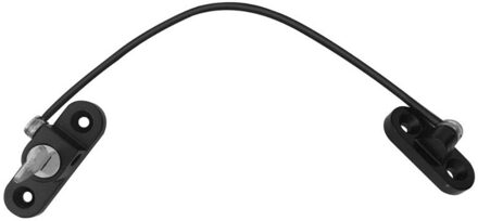 Deur Window Security Lock Aluminiumlegering Deur Venster Restrictor Limiter Key Kinderen Beveiliging Auto Venster Kabel Limiet Lock zwart