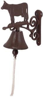 Deurbel koe gietijzer zwart