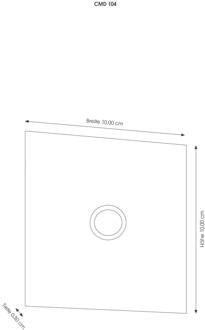 Deurbelplaat Grande van roestvrij staal zilver