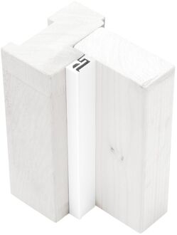 Deurbeveiligingsstrip M2-IN lengte 215cm aluminium wit gelakt SKG* 7602-00-88