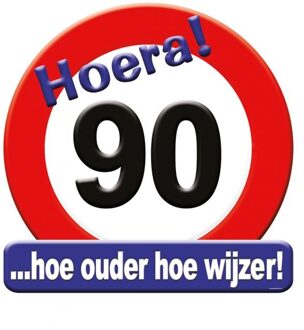 Deurbord 90 Jaar Verkeersbord 50cm