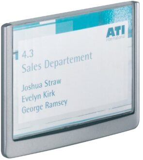 Deurbordje Durable Click sign 149x105.5mm grafiet