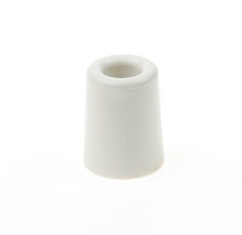 Deurbuffer / deurstopper van rubber - 2x - wit - 50 x 30 mm - deurstop met schroef bevestiging