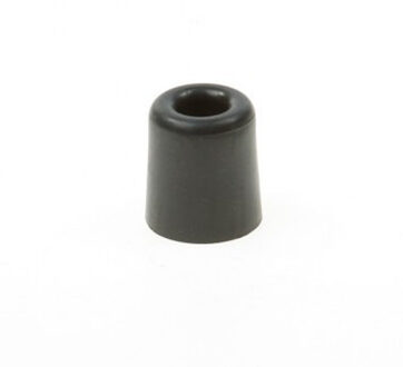 Deurbuffer / deurstopper van rubber - 2x - zwart - 50 x 30 mm - deurstop met schroef bevestiging