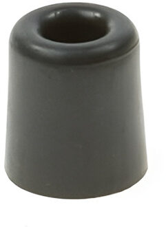 Deurbuffer / deurstopper van rubber - zwart - 50 x 30 mm - deurstop met schroef bevestiging