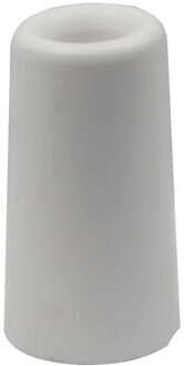 Deurbuffer / deurstopper - wit - rubber - 75 x 40 mm - deurstop