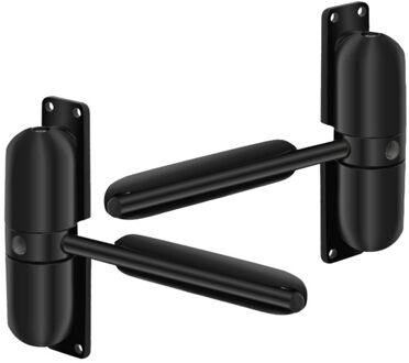 Deurdranger - 2x - zwart - zink - instelbaar - deuren veilig sluiten