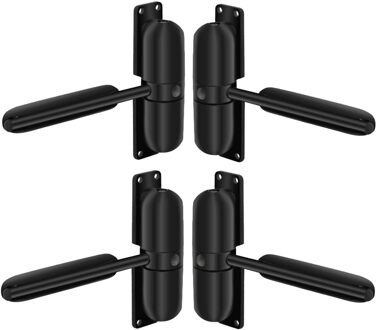 Deurdranger - 4x - zwart - zink - instelbaar - deuren veilig sluiten