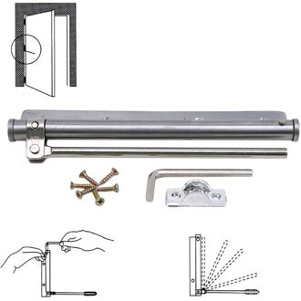 Deurdranger Enkele Lente Sterkte Verstelbare Opbouw Rvs Automatische Sluiting Brandwerende Deur Hardware Goedkope