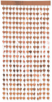 Deurgordijn Hartjes Roségoud Goud - Brons