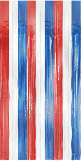 Deurgordijn Rood Wit Blauw (200x100cm) Multikleur - Print